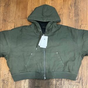NWT Cactus Jack by Travis Scott X Air Jordan Olive Utility Jacket